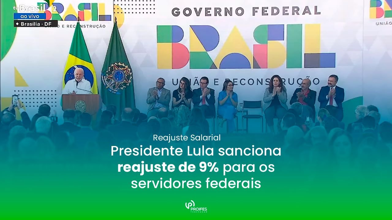 Presidente Lula sanciona reajuste de 9% para os servidores federais