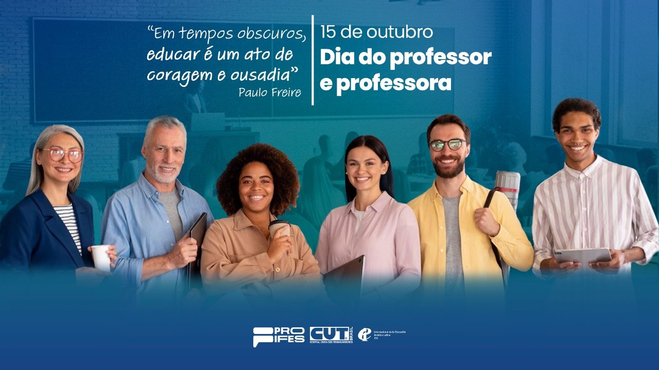 15 de outubro: Dia do professor e professora!