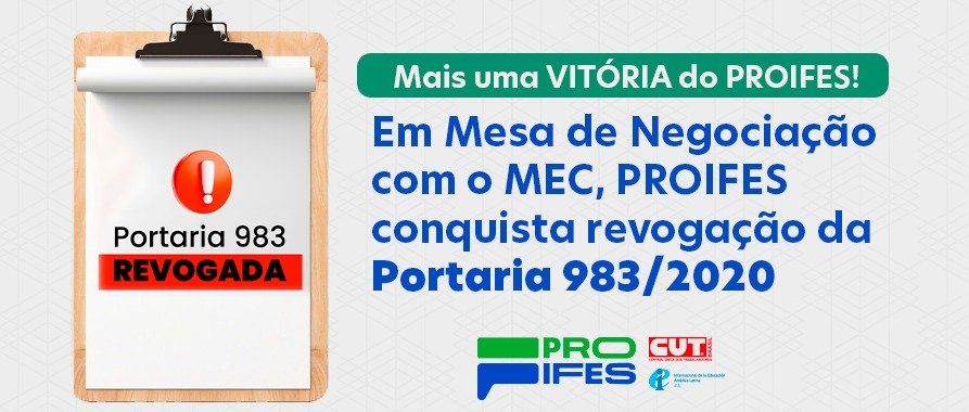 Em Mesa de Negociação com o MEC, PROIFES conquista revogação da portaria 983/2020
