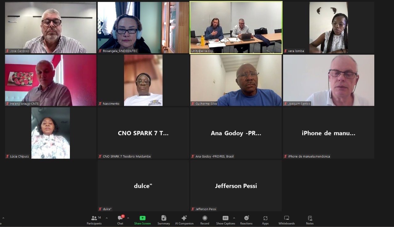 PROIFES participa de reunião da Confederação Sindical da Educação dos Países de Língua Portuguesa – CPLP