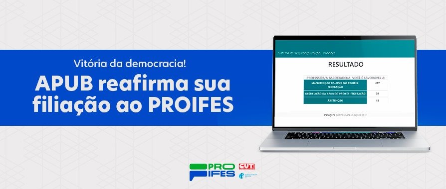 APUB reafirma sua filiação ao PROIFES-Federação