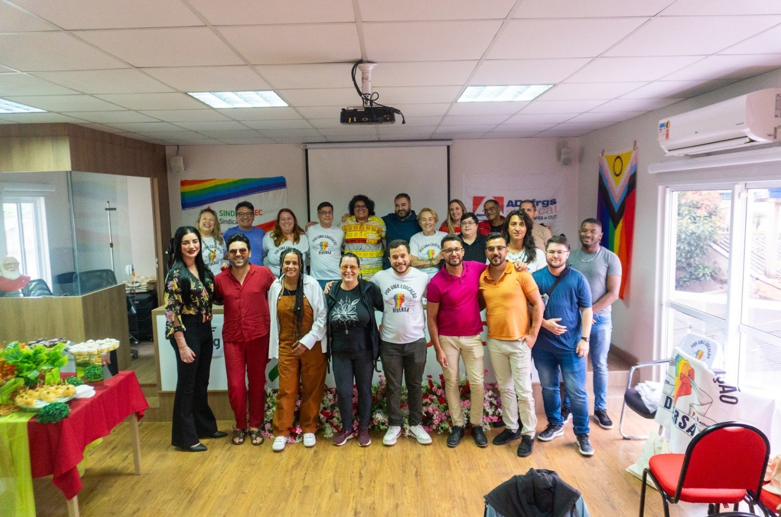 SINDIEDUTEC realiza 1º Encontro Sindical LGBTQIAPN+ em parceria com ADUFRGS, ADUFG e ADURN