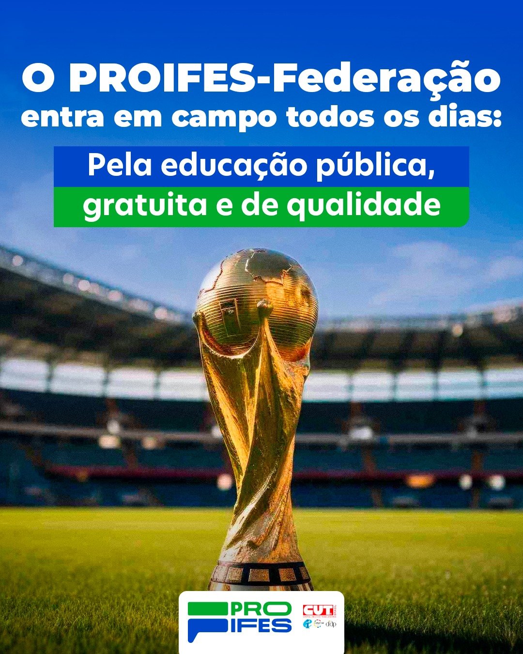 Em tempos de Copa, o PROIFES ‘segue na luta’ para que todos os brasileiros sejam ‘campeões’